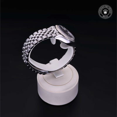 Rolex Certified Pre-owned Lady Datejust M279174-0011 front on black background