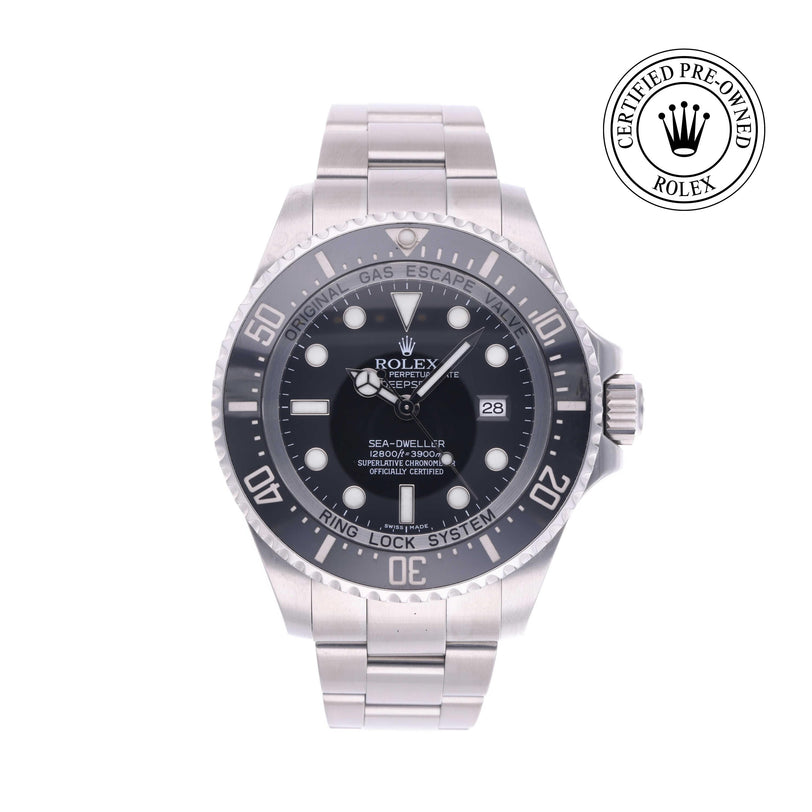 Rolex CPO Sea-Dweller M116660 front on white background