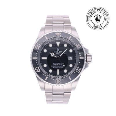 Rolex CPO Sea-Dweller M116660 front on white background