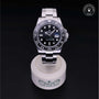 Rolex Certified Pre-owned GMT M116710LN-0001 front on black background