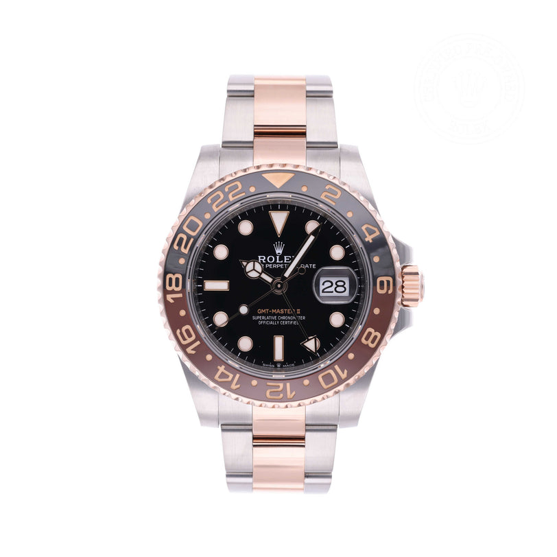 Rolex Certified Pre-owned GMT M126711CHNR-0002 front on white background