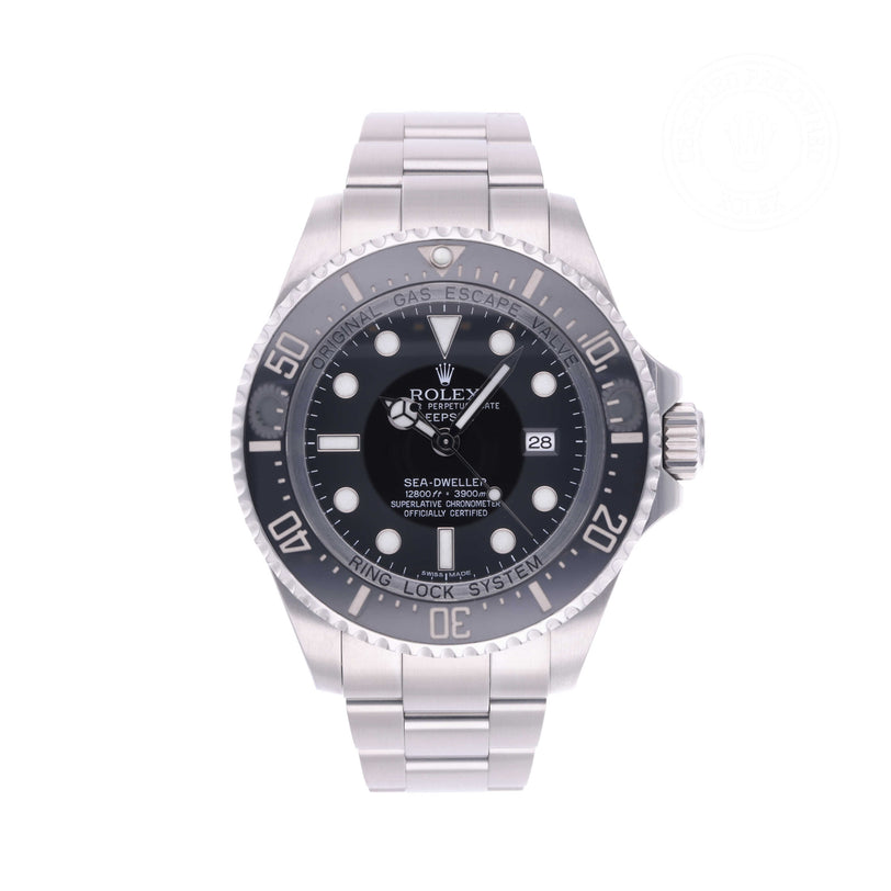 Rolex Certified Pre-owned Sea-Dweller M116660-0001 front on white background
