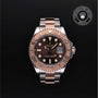 Rolex Certified Pre-owned Yacht-Master M116621-0001 front on black background