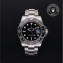 Rolex Certified Pre-owned GMT M116710LN-0001 front on black background