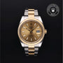 Rolex Certified Pre-owned Datejust M126333-0009 front on black background