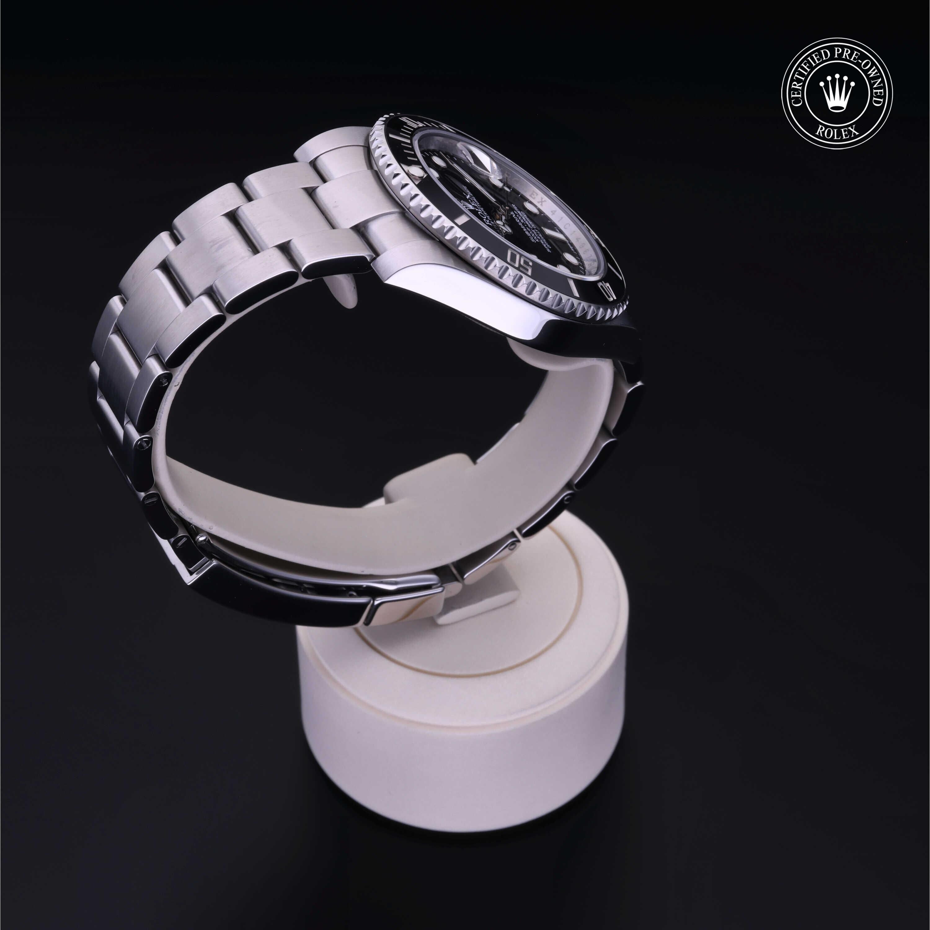 Rolex CPO Submariner M116610LN front on white background