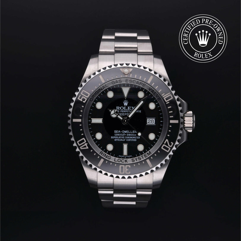 Rolex CPO Sea-Dweller M116660 front on white background