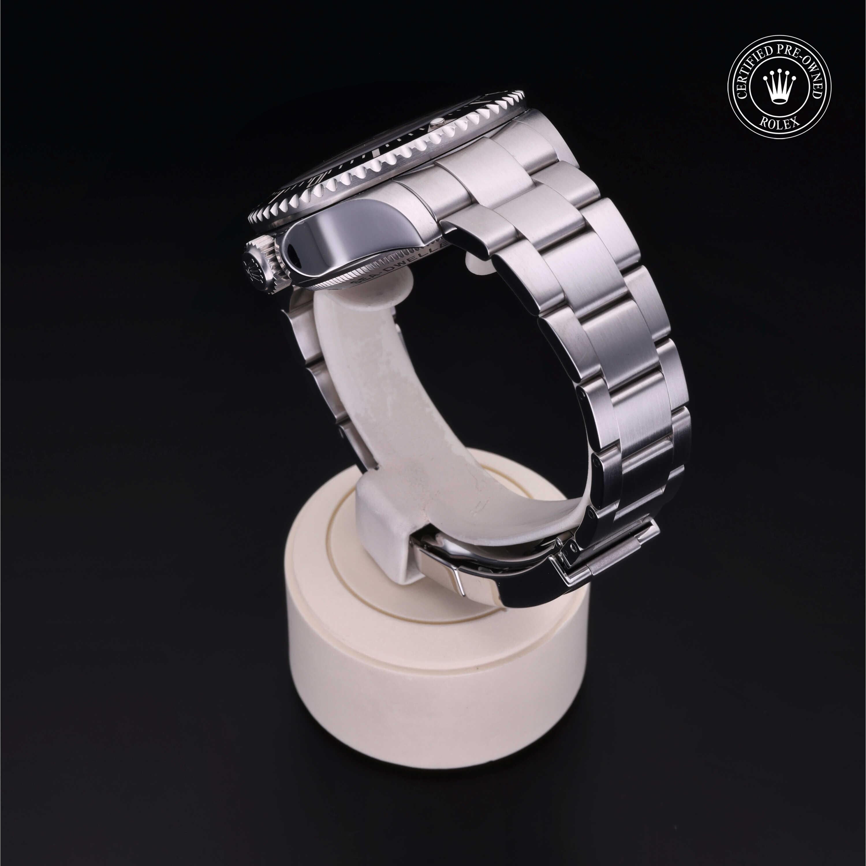 Rolex CPO Sea-Dweller M116660 front on white background