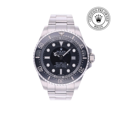 Rolex CPO Sea-Dweller M116660 front on white background