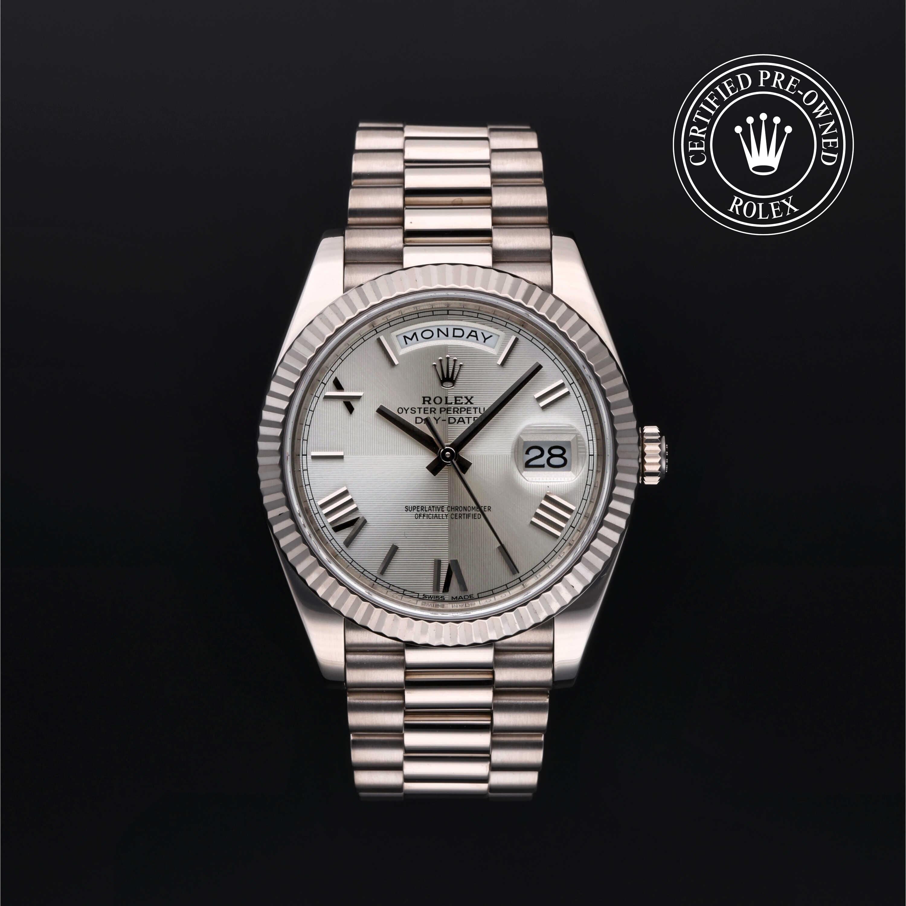 Rolex CPO Day-date M228239 front on white background