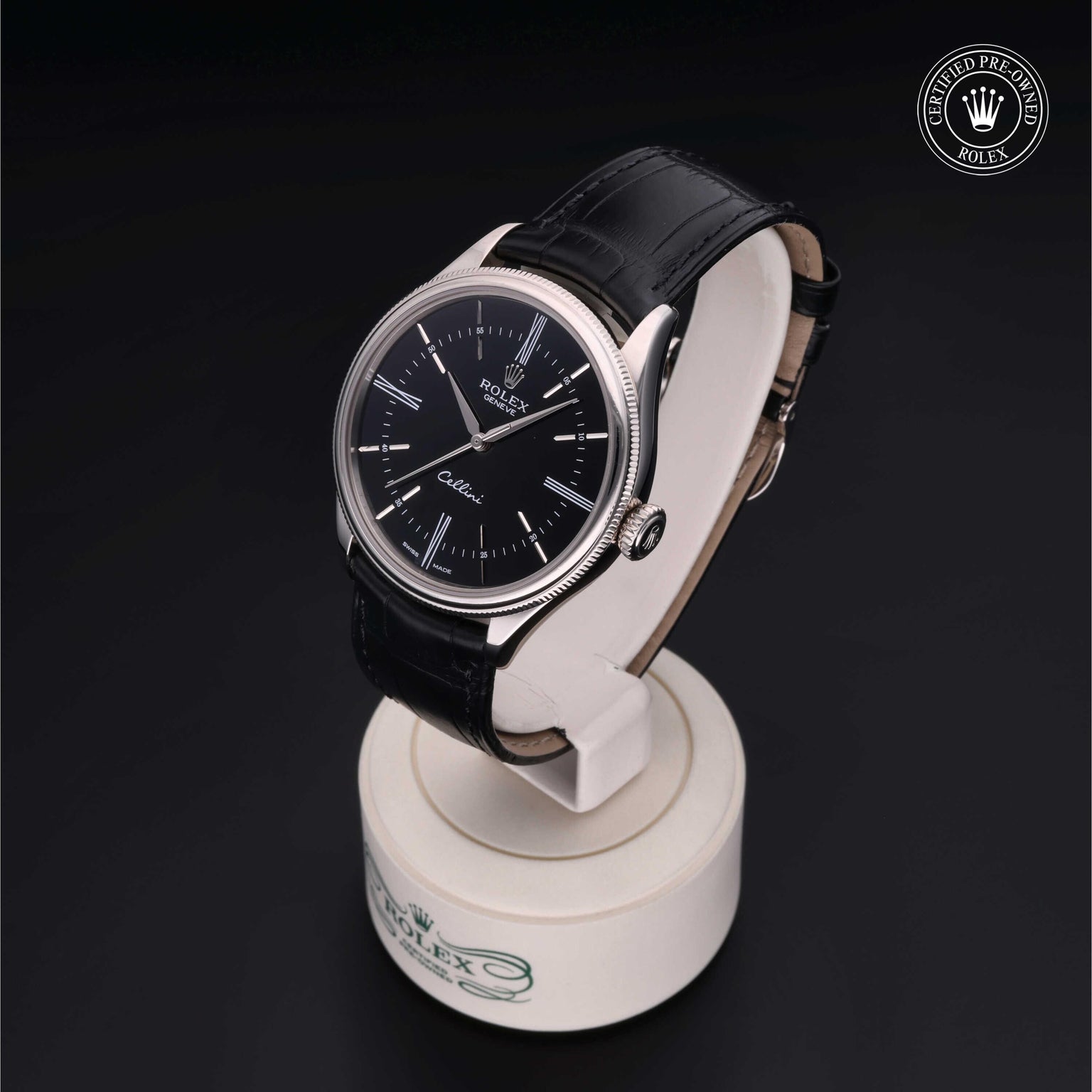 Rolex CPO Cellini M50509 front on white background