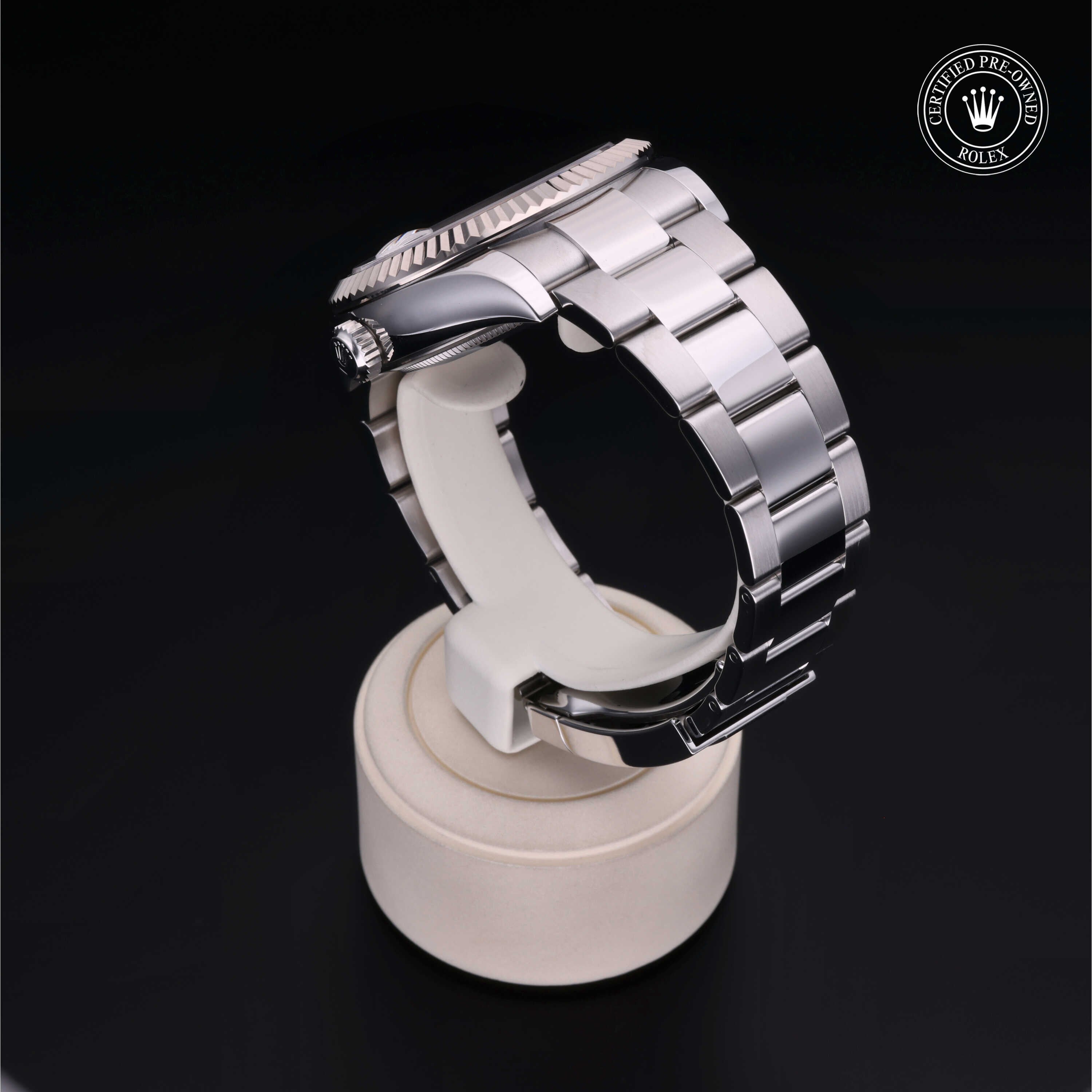 Rolex CPO Sky-Dweller M326934 front on white background