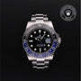 Rolex Certified Pre-owned GMT M126710BLNR-0003 front on black background