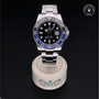 Rolex Certified Pre-owned GMT M126710BLNR-0003 front on black background