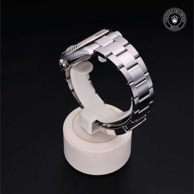 Rolex Certified Pre-owned Datejust M126334-0017 front on black background