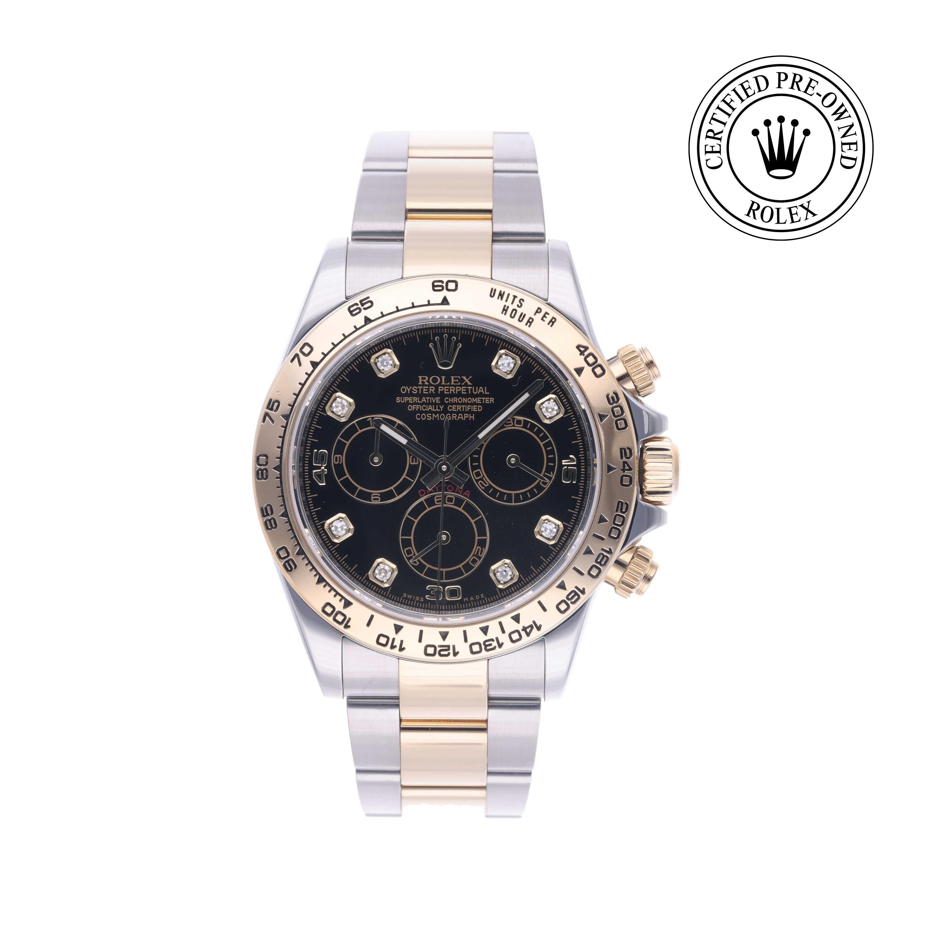 Rolex Certified Pre-owned Daytona M116503-0008 front on white background