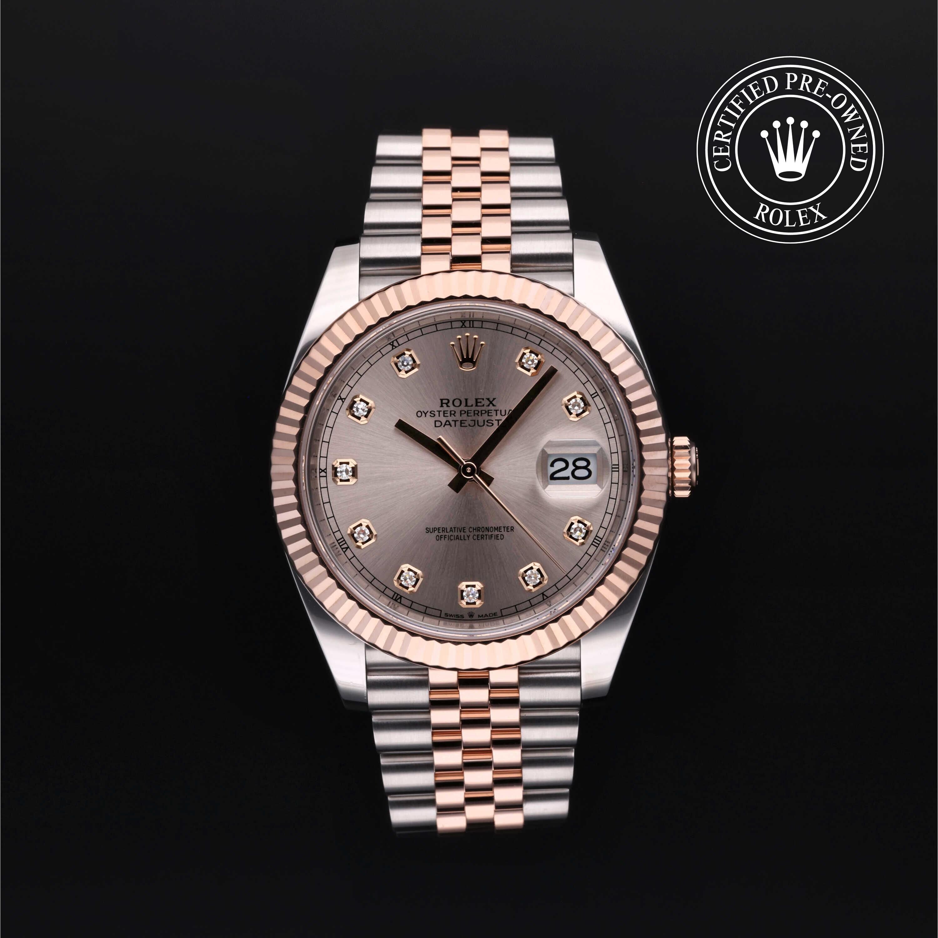 Rolex CPO Datejust M126331 front on white background