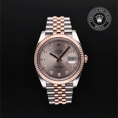 Rolex CPO Datejust M126331 front on white background