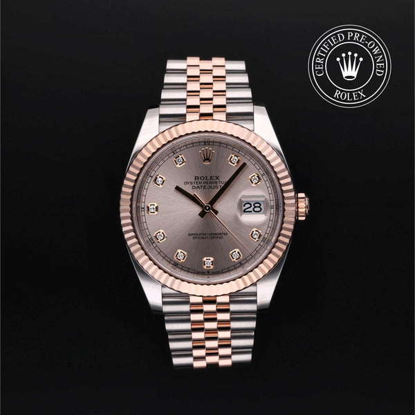Rolex CPO Datejust M126331 front on white background