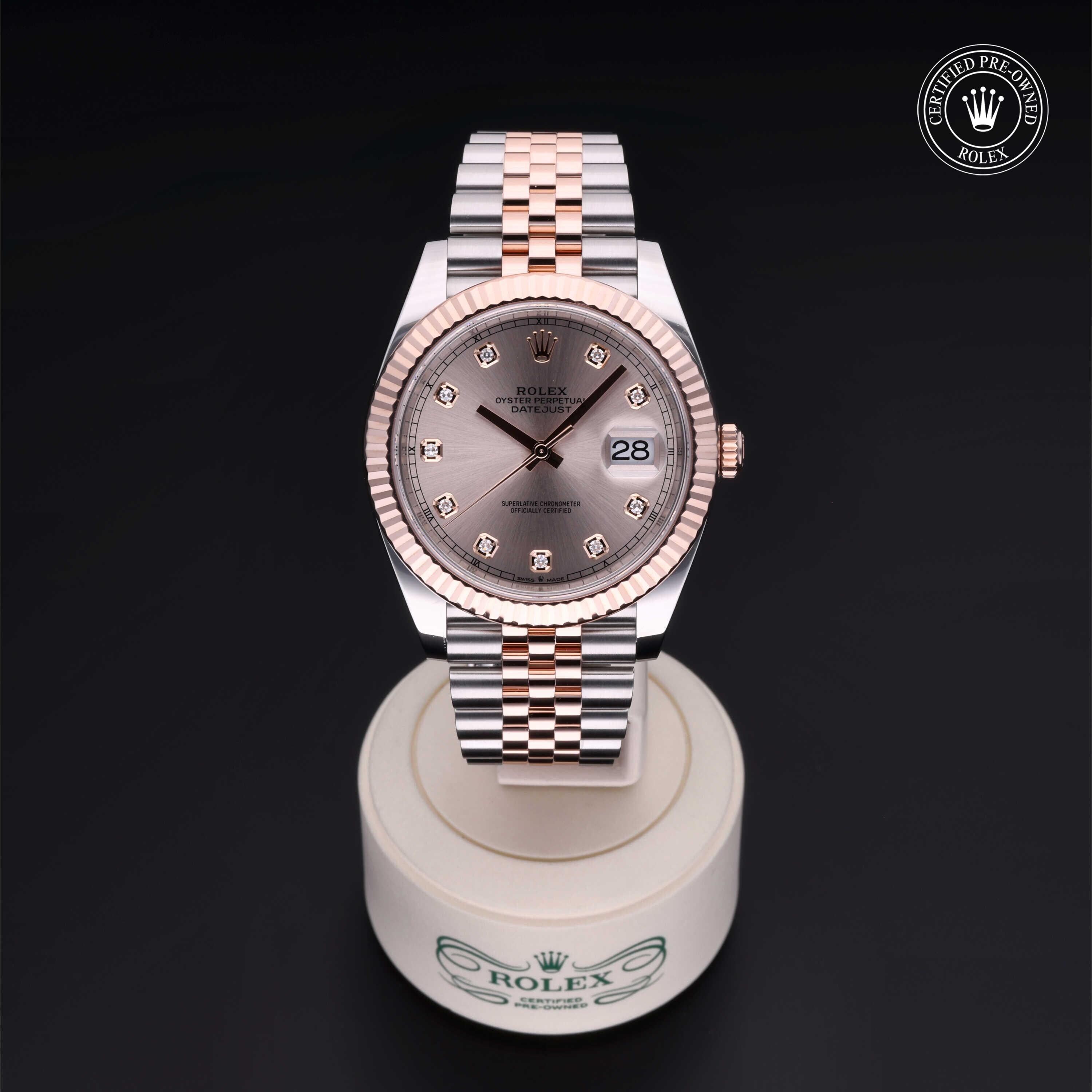 Rolex CPO Datejust M126331 front on white background
