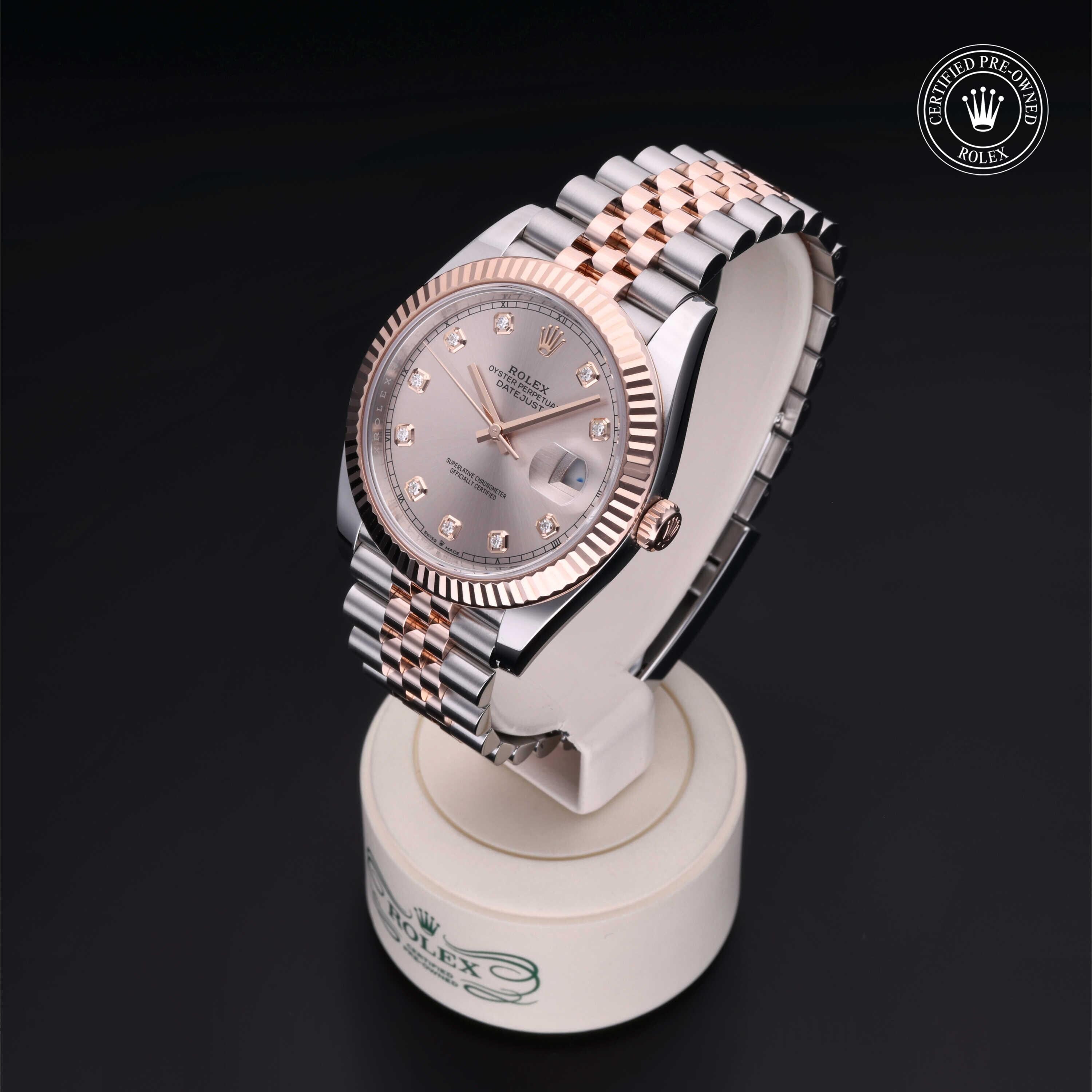 Rolex CPO Datejust M126331 front on white background