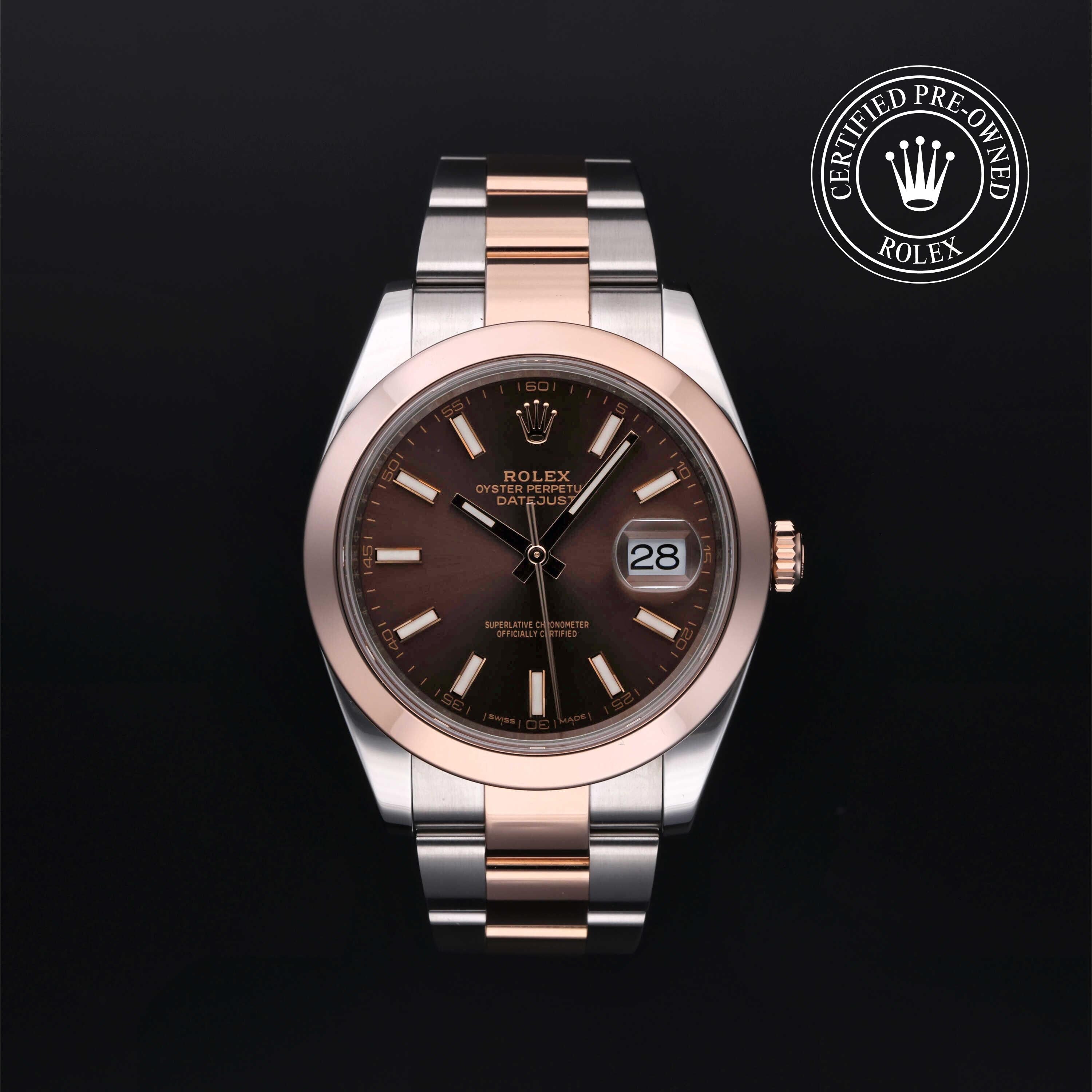 Rolex CPO Datejust M126301 front on white background