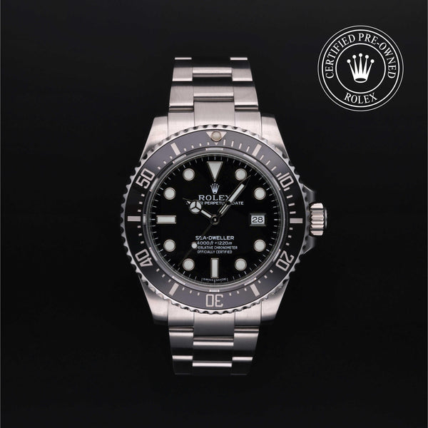 Rolex CPO Sea-Dweller M116600 front on white background
