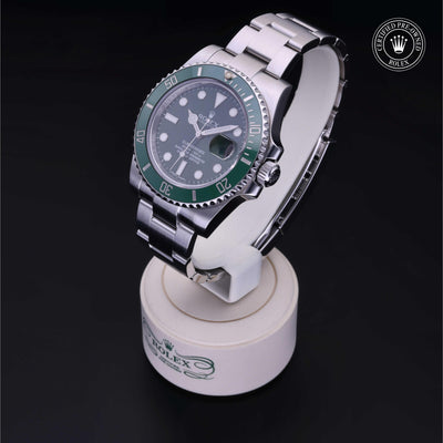 Rolex CPO Submariner M116610LV front on white background