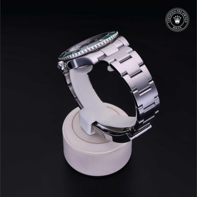 Rolex CPO Submariner M116610LV front on white background