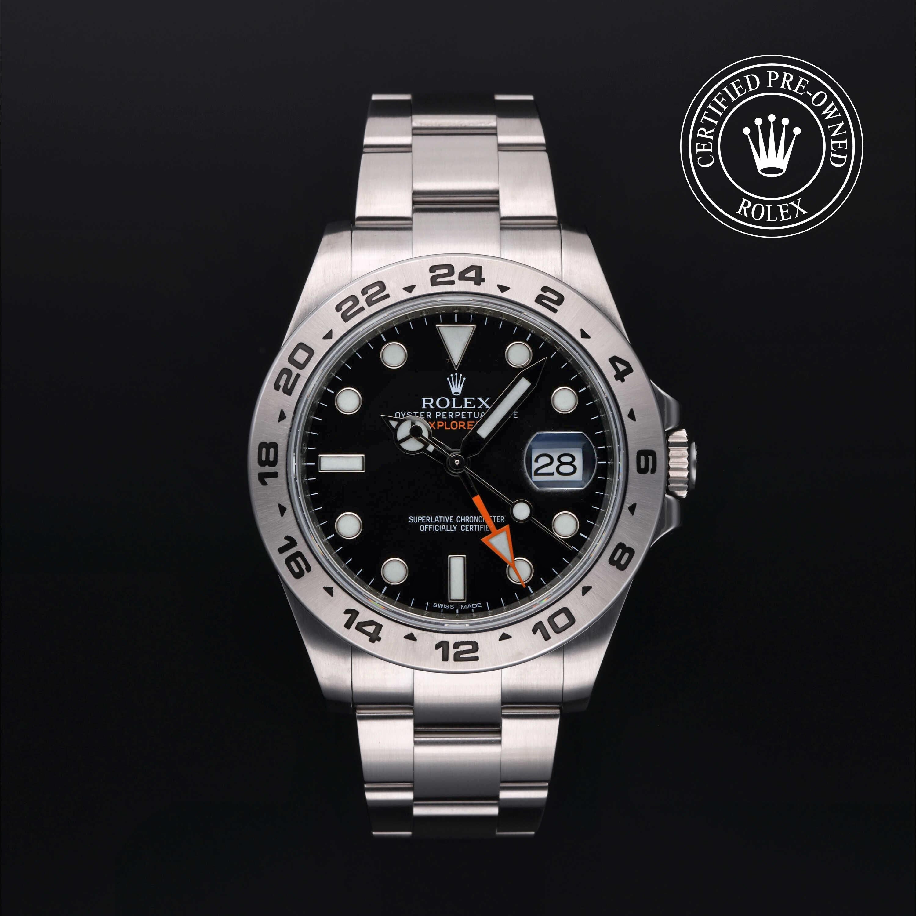 Rolex CPO Explorer M216570 front on white background