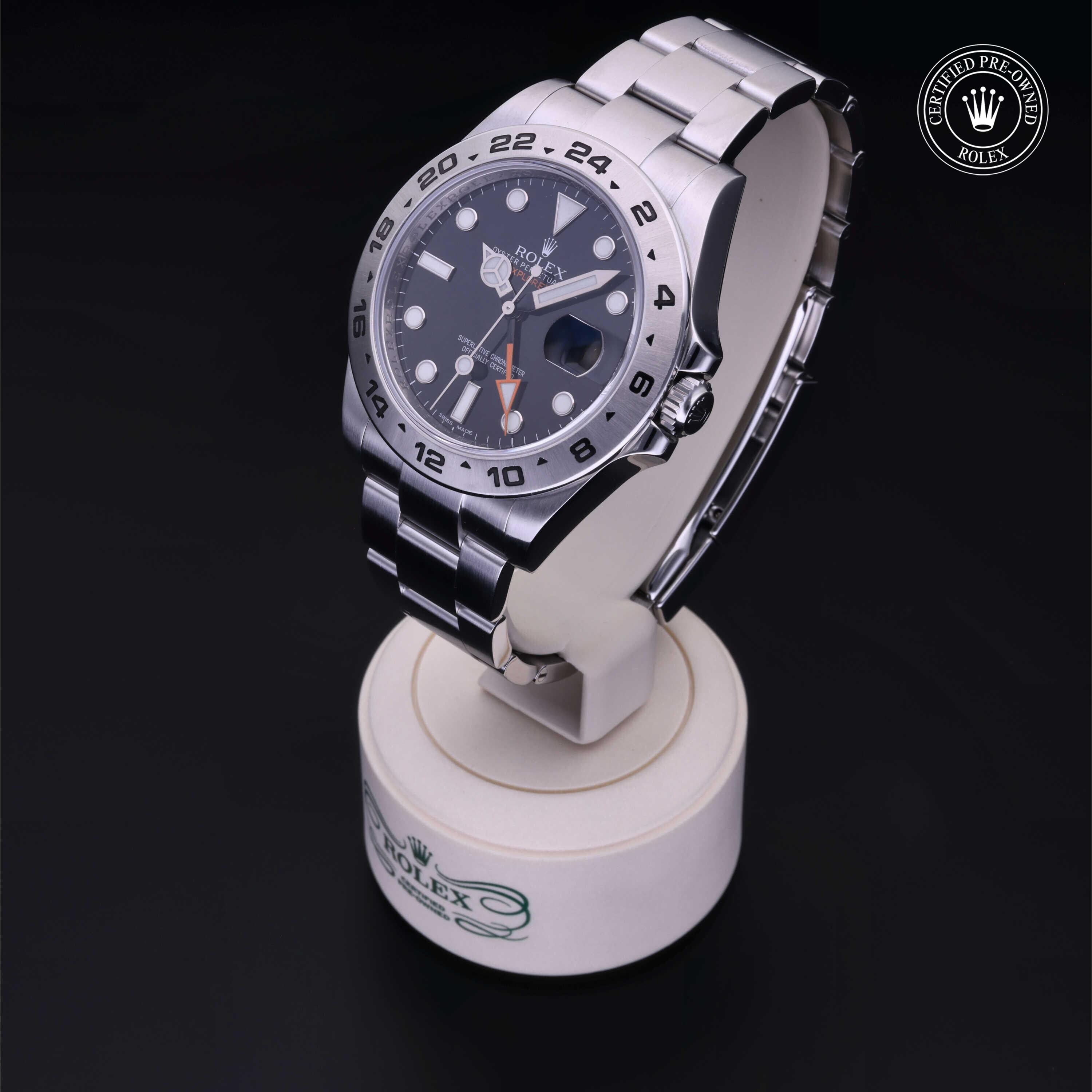 Rolex CPO Explorer M216570 front on white background