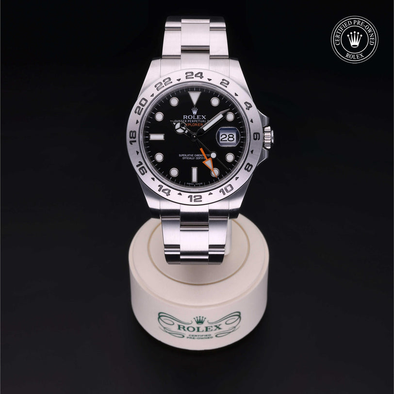 Rolex CPO Explorer M216570 front on white background