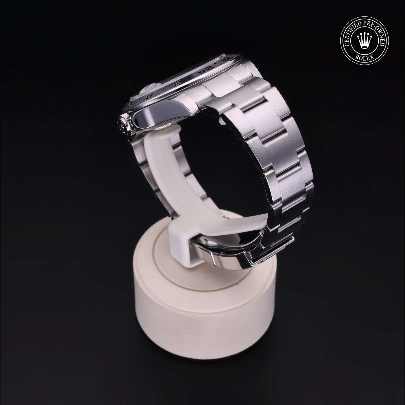 Rolex CPO Explorer M216570 front on white background