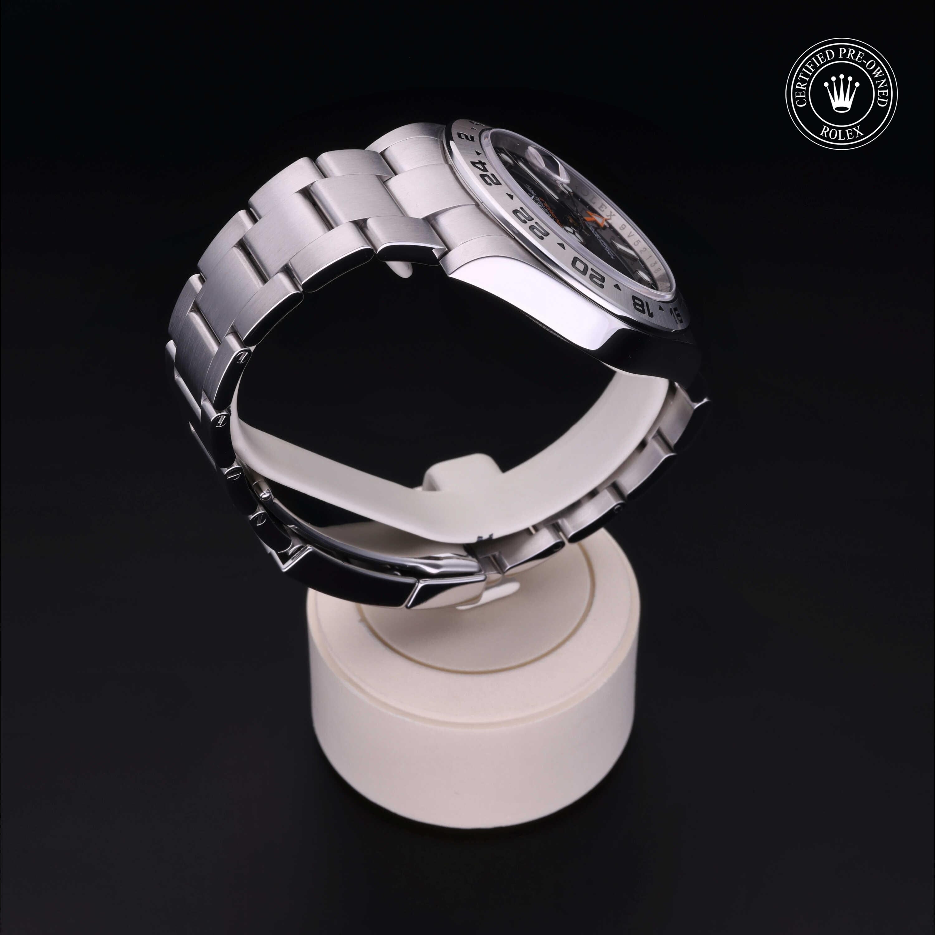 Rolex CPO Explorer M216570 front on white background