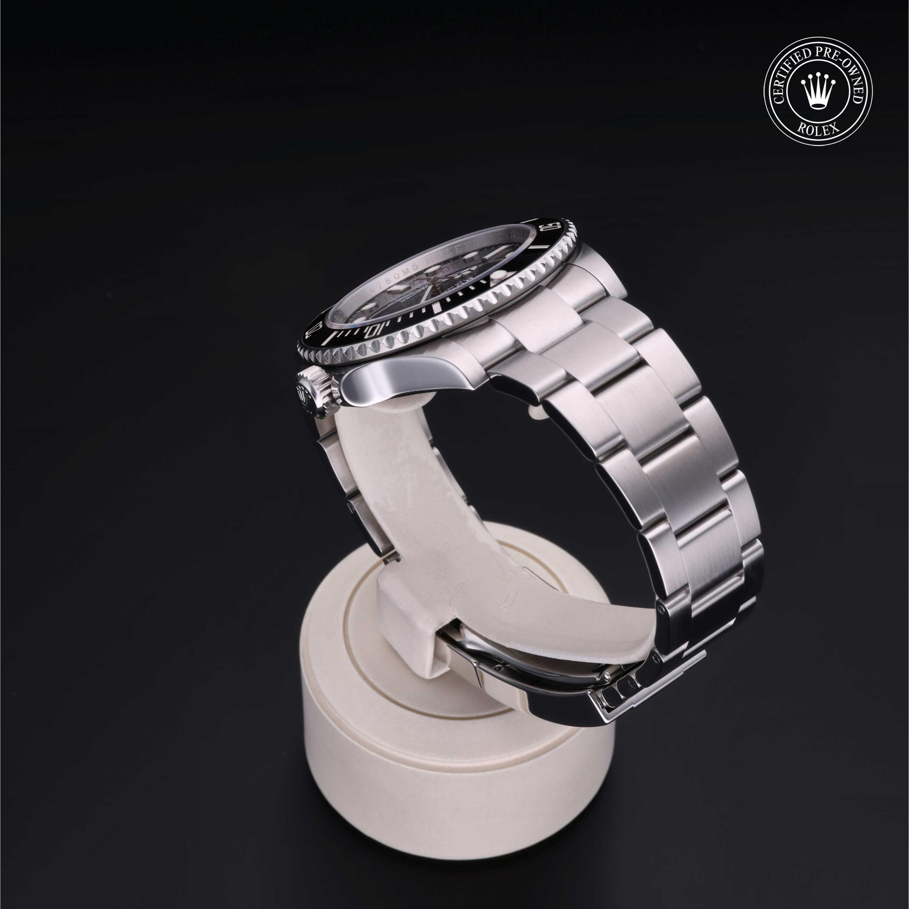 Rolex CPO Submariner M124060 front on white background