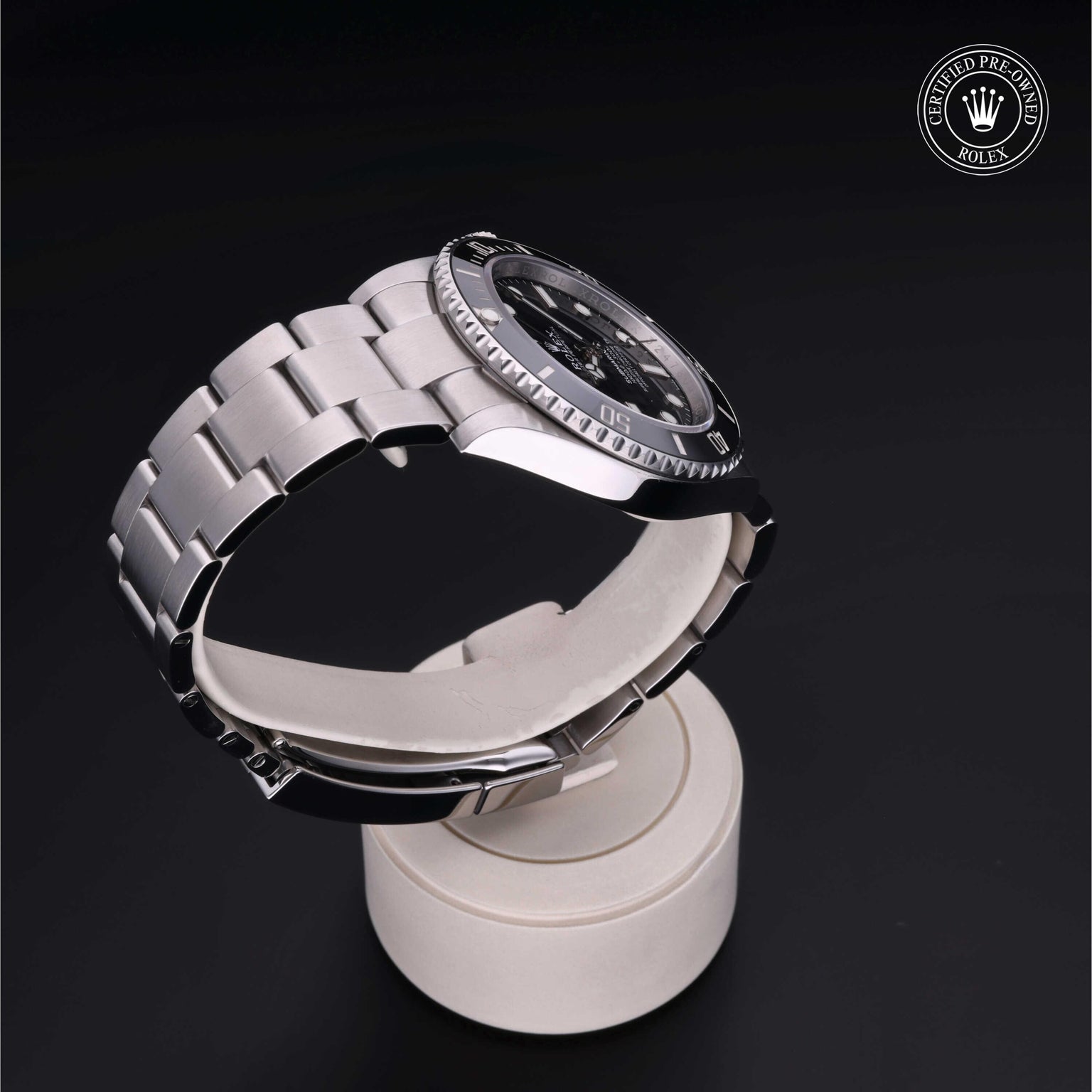Rolex CPO Submariner M124060 front on white background