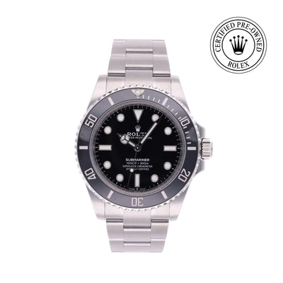Rolex CPO Submariner M124060 front on white background