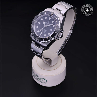 Rolex CPO Sea-Dweller M116600 front on white background