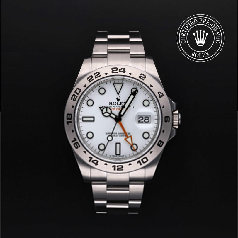 Rolex CPO Explorer M216570 front on white background