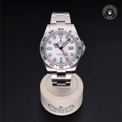 Rolex CPO Explorer M216570 front on white background