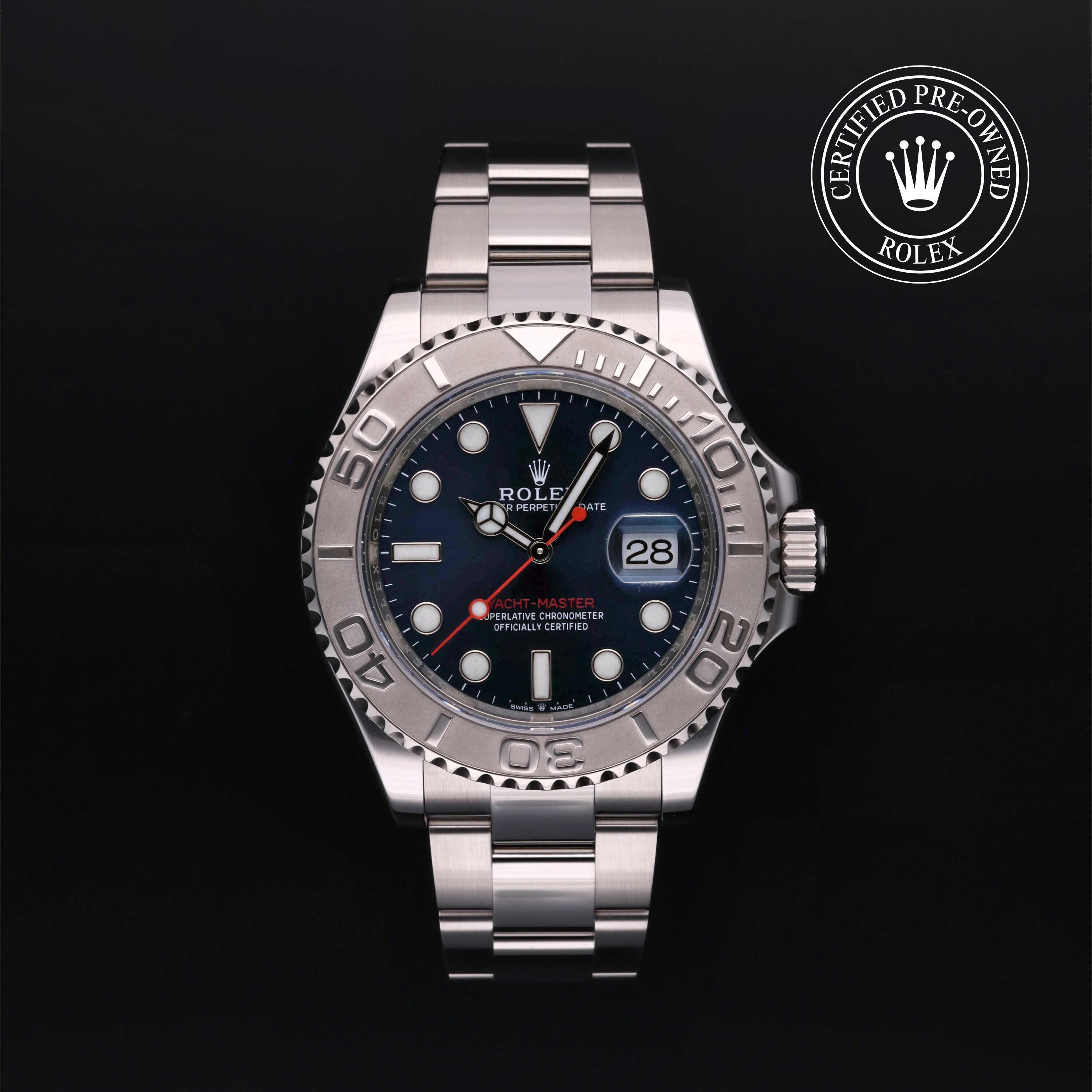 Rolex CPO Yacht-Master M126622 front on white background