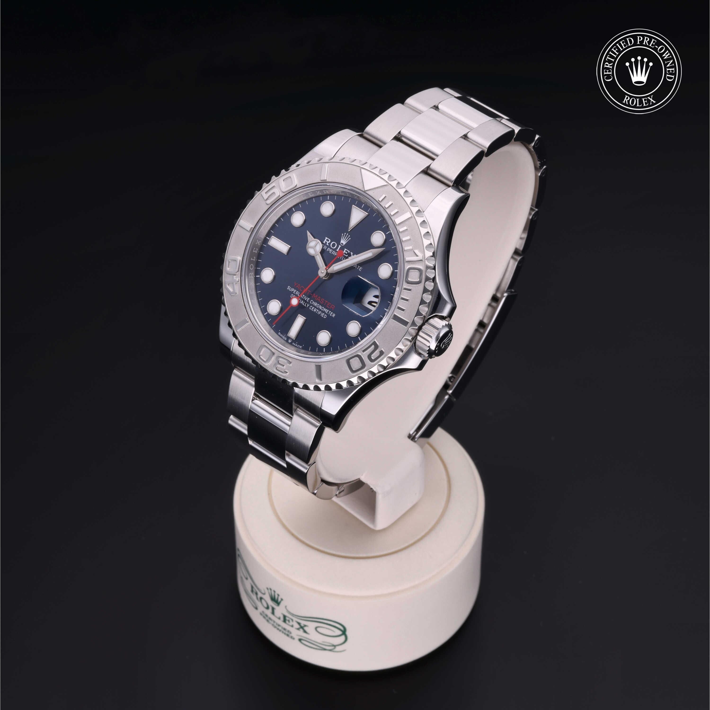 Rolex CPO Yacht-Master M126622 front on white background