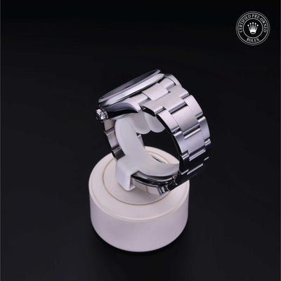 Rolex CPO Oyster Perpetual M126000 front on white background