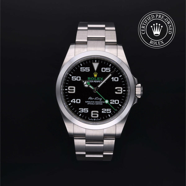 Rolex CPO Air-King M126900 front on white background