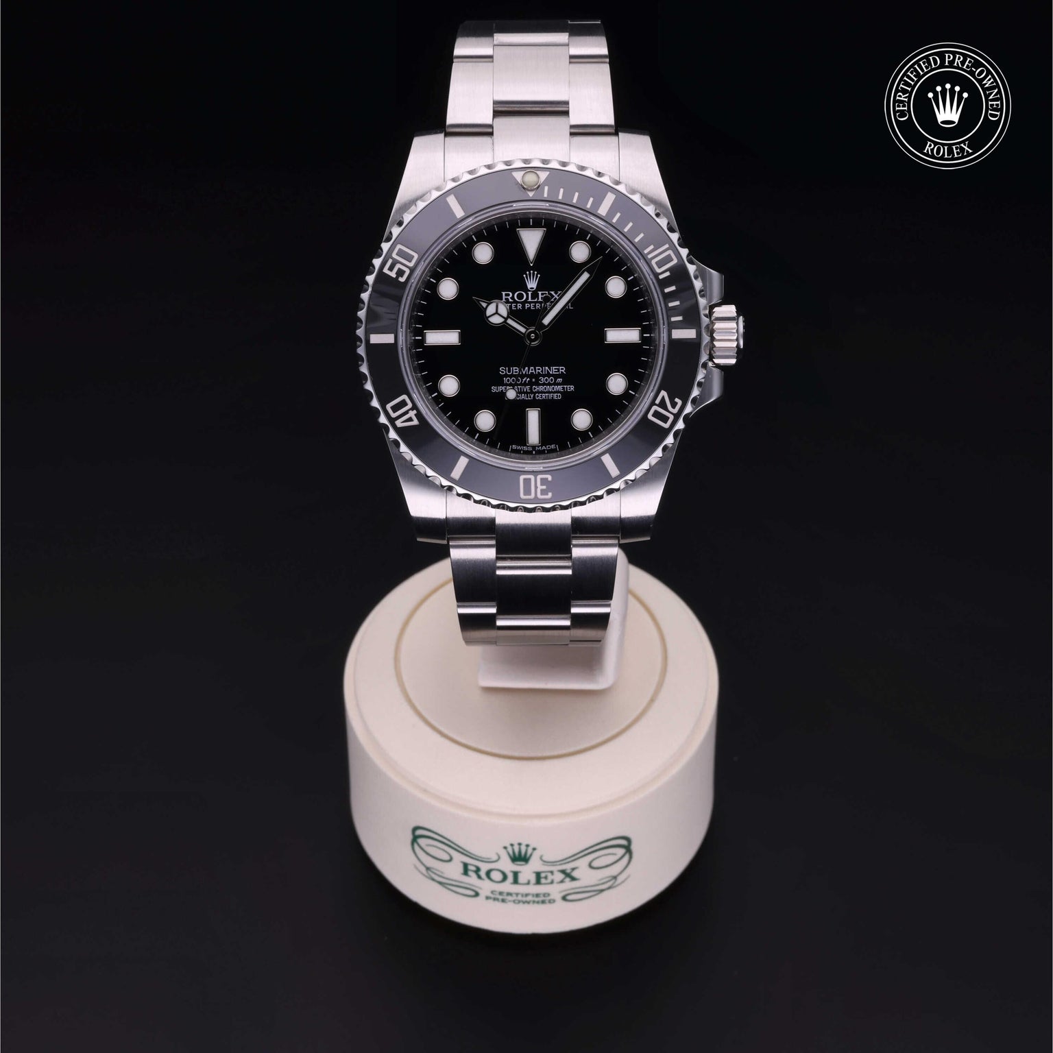 Rolex CPO Submariner M114060 front on white background