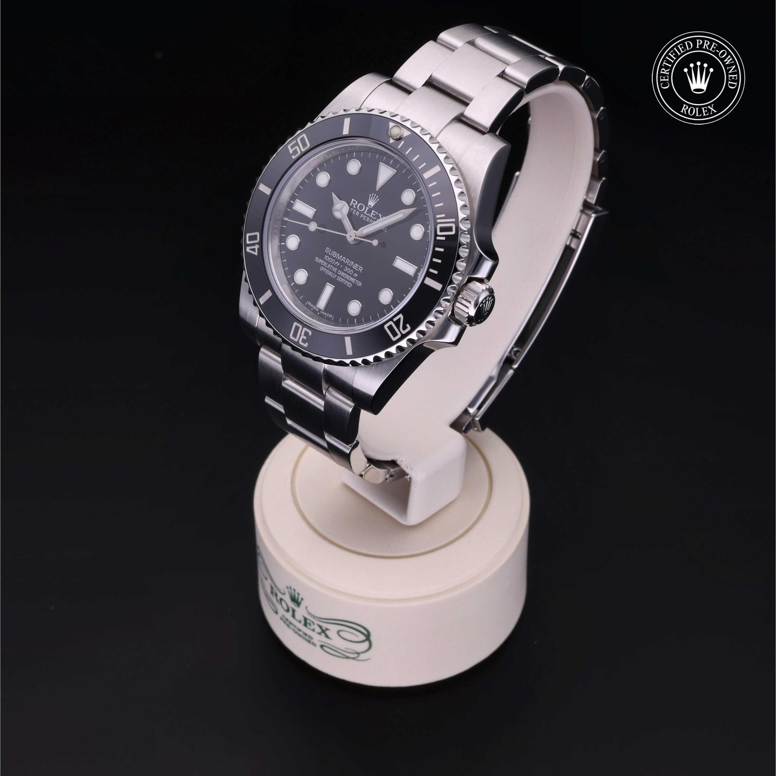 Rolex CPO Submariner M114060 front on white background