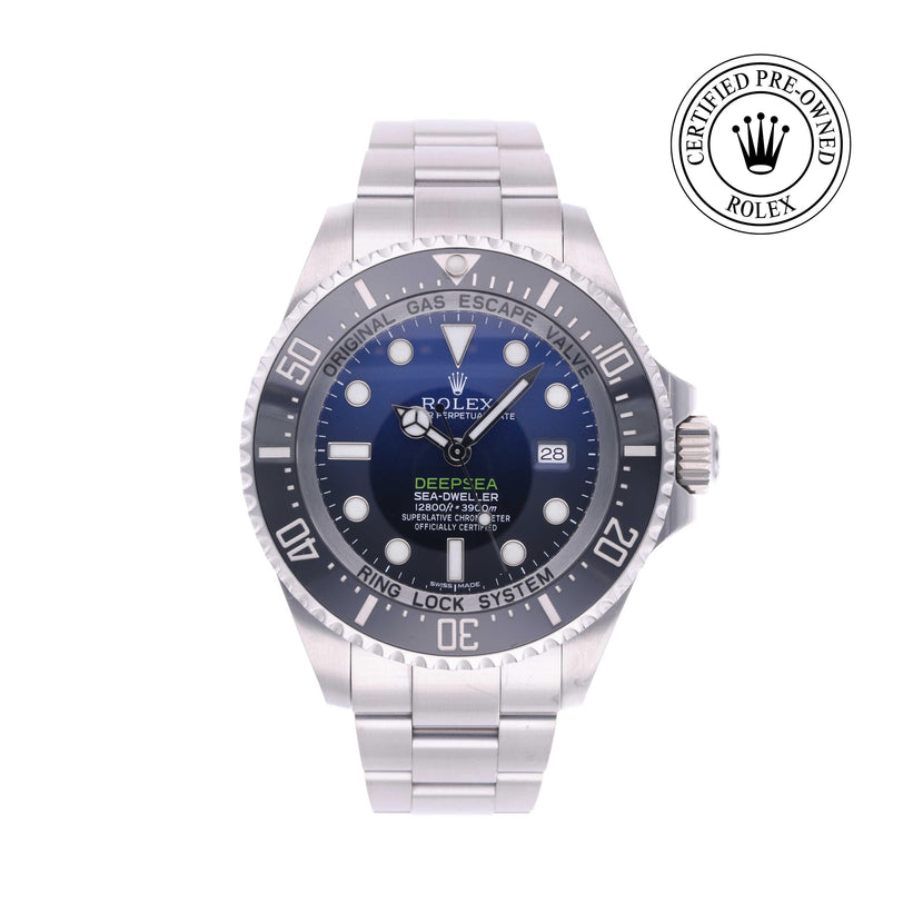 Rolex Certified Pre-owned Sea-Dweller M116660-0003 front on white background