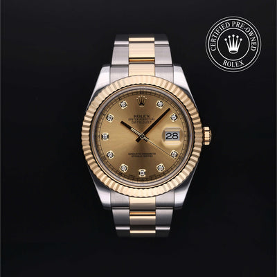 Rolex CPO Datejust M116333 front on white background