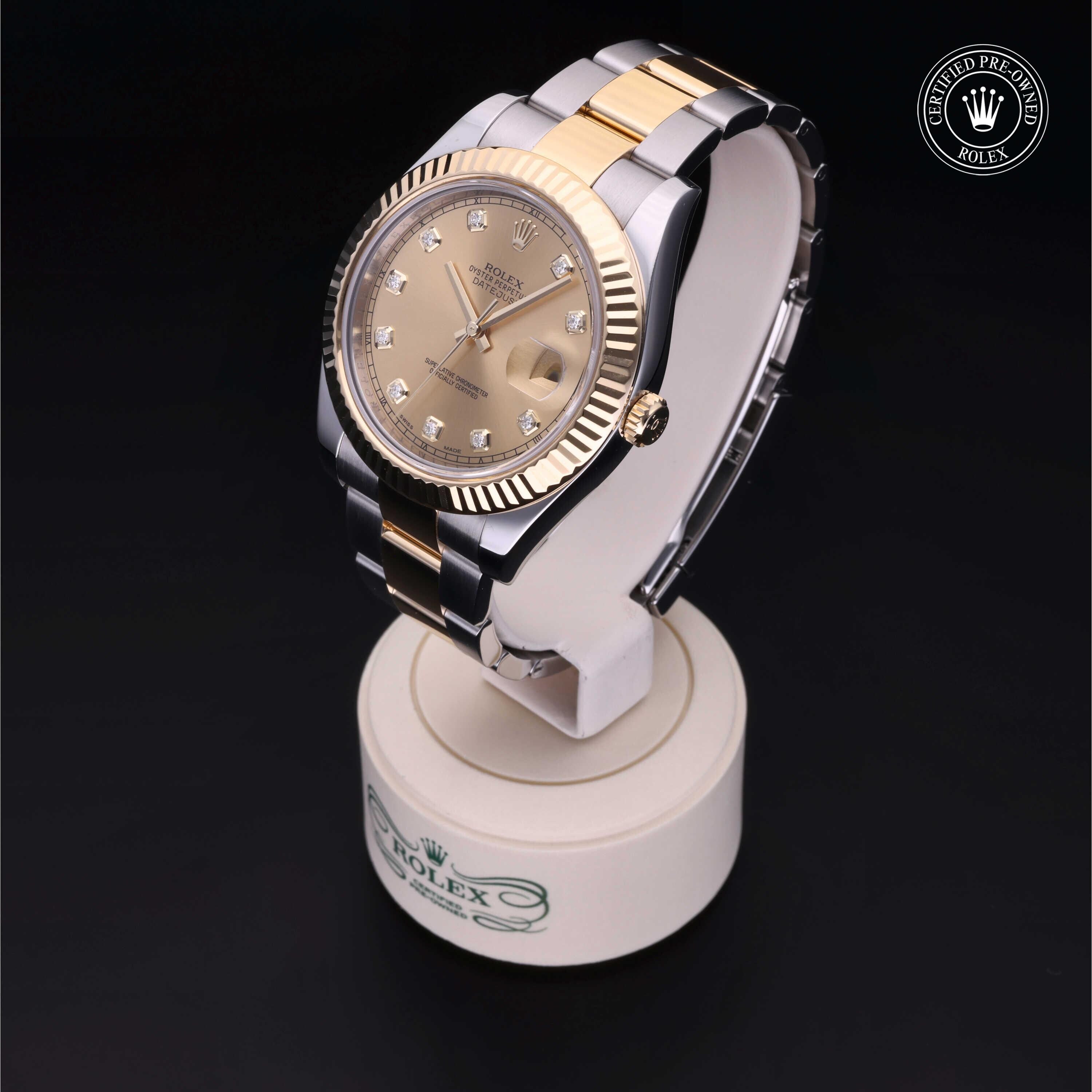 Rolex CPO Datejust M116333 front on white background