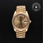 Rolex Certified Pre-owned Day-date M228238-0003 front on black background